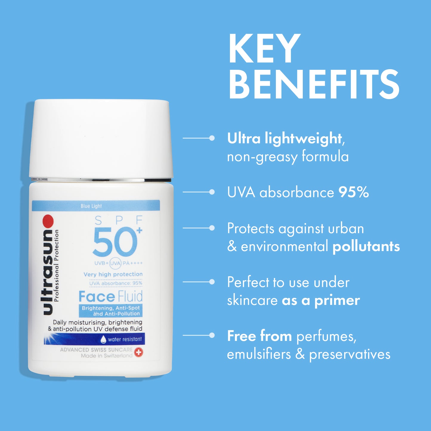 Ultrasun Face Fluid Anti-Pollution SPF50+