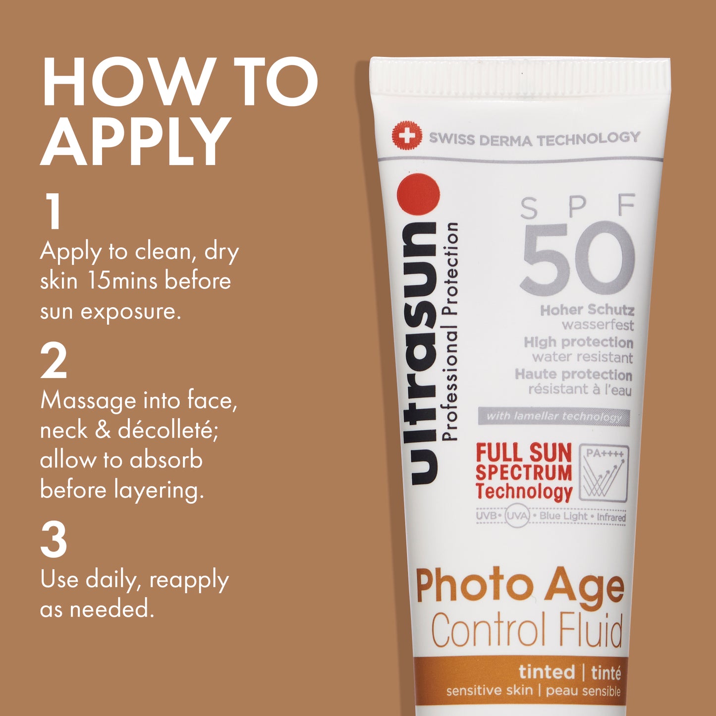 Ultrasun Photo Age Control Fluid Tinted SPF50