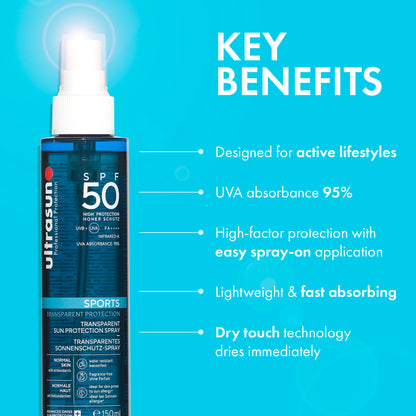 Ultrasun Sports Spray SPF50