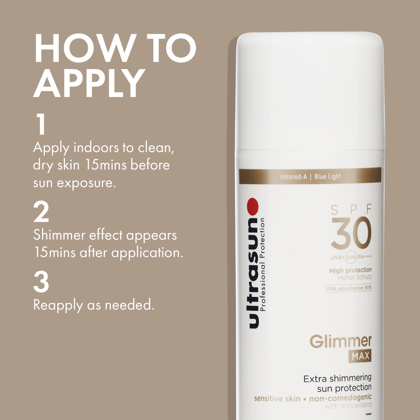 Ultrasun Glimmer MAX SPF30