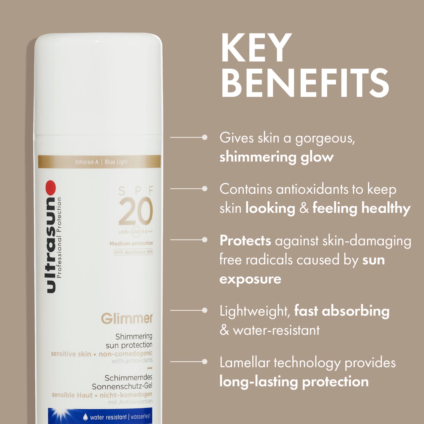 Ultrasun Glimmer SPF20