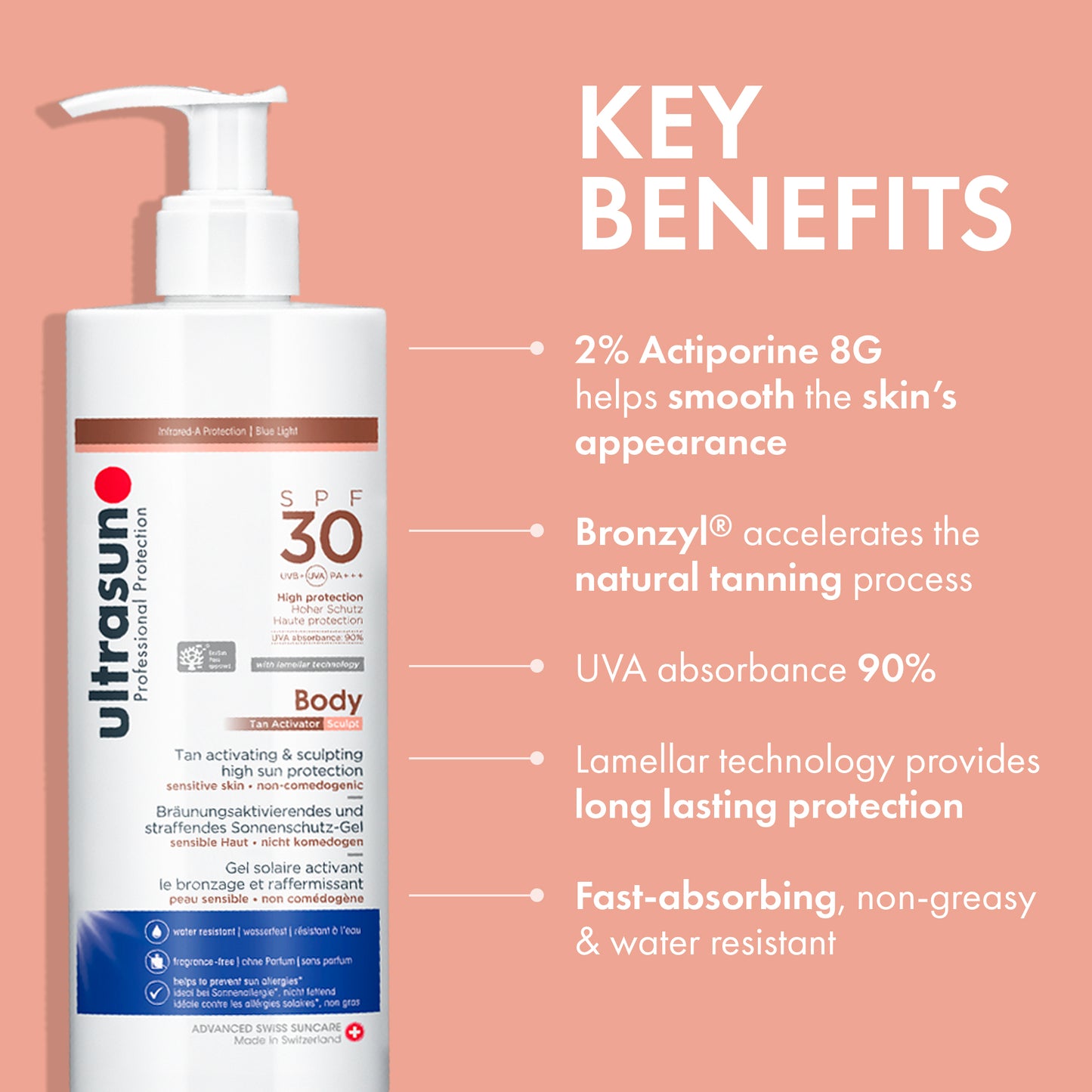 Ultrasun Body Tan Activator Sculpt SPF30