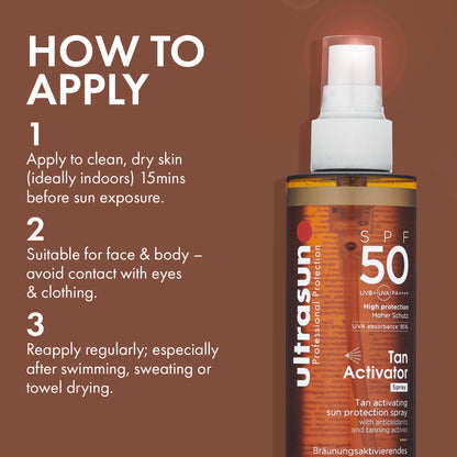 Ultrasun Body Tan Activator Spray SPF50