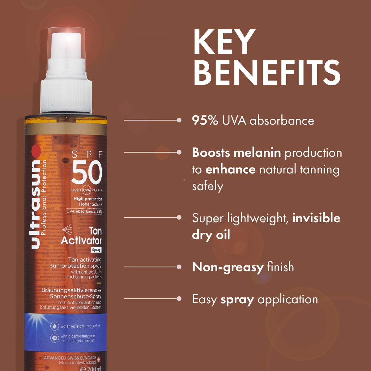 Ultrasun Body Tan Activator Spray SPF50 – Ultrasun UK