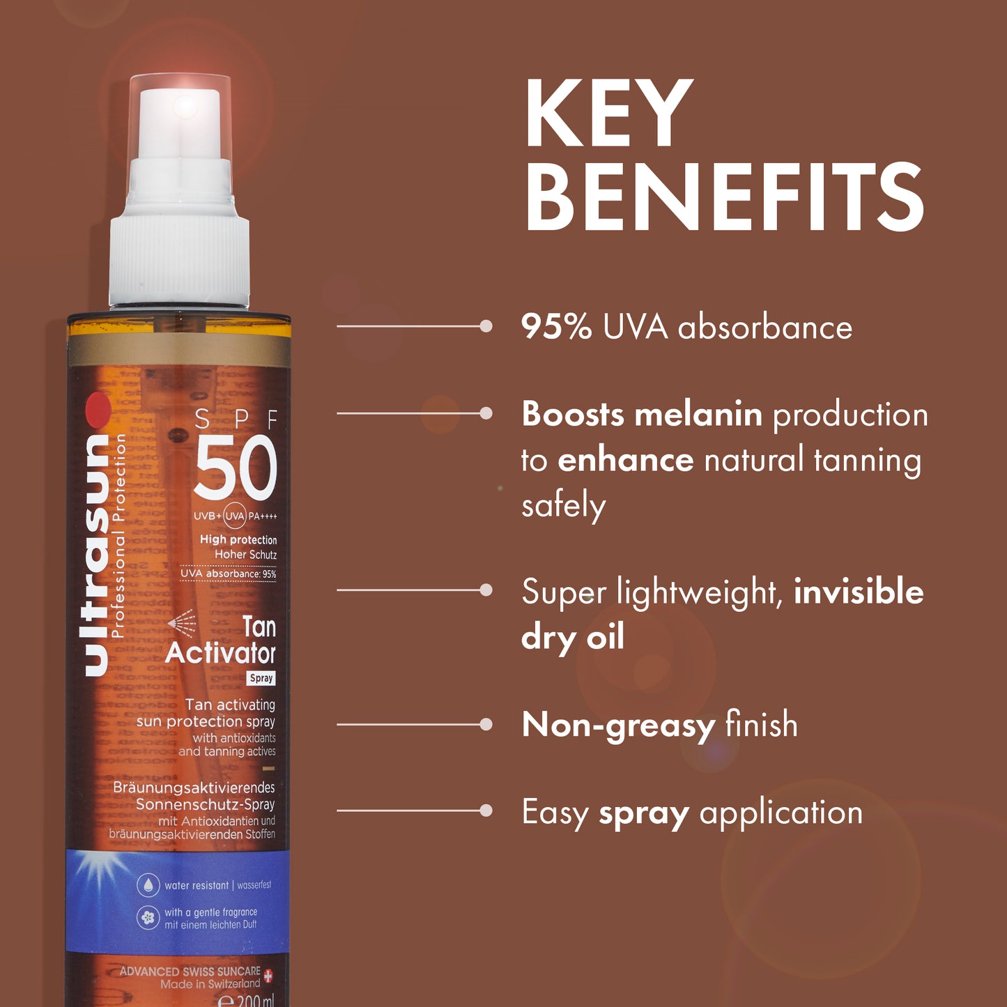 Ultrasun Body Tan Activator Spray SPF50